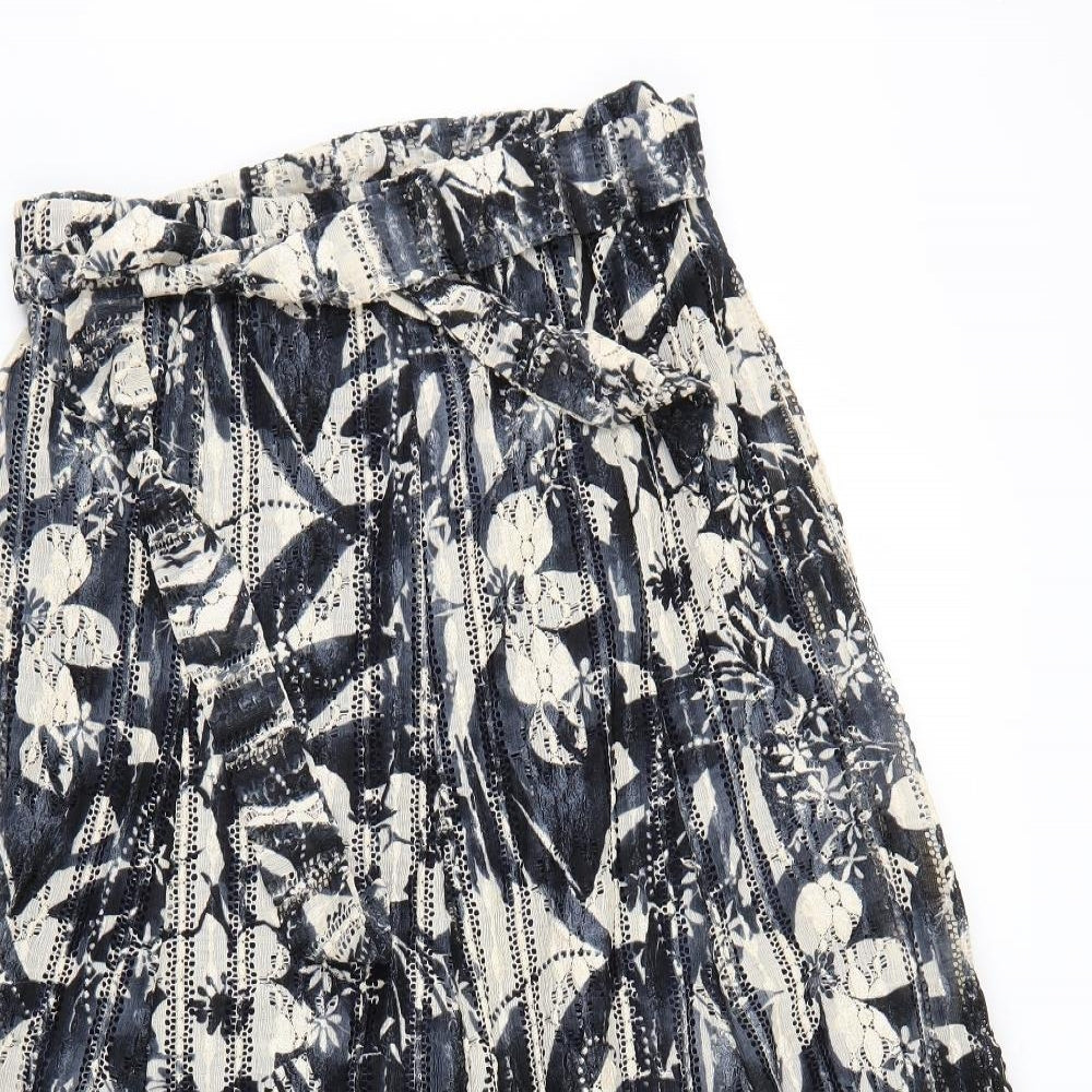 Per Una Womens Multicoloured Floral  Flare  Size 12