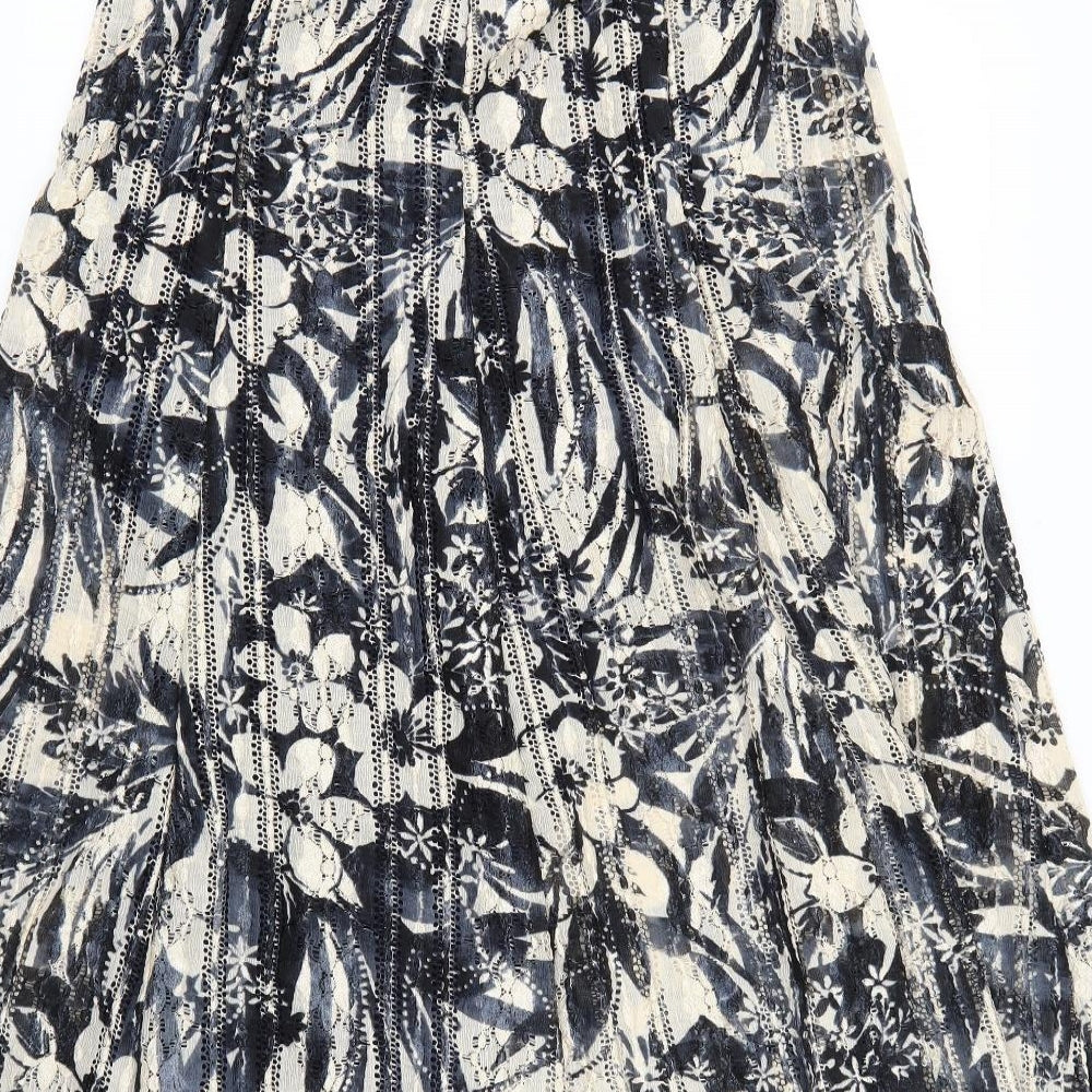Per Una Womens Multicoloured Floral  Flare  Size 12
