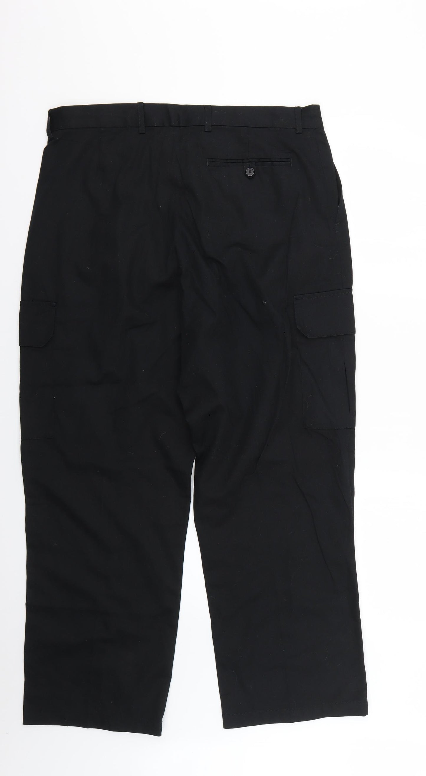 Preworn Mens Black   Trousers  Size 38 L28 in