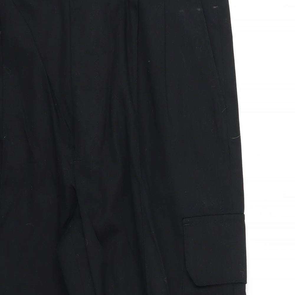 Preworn Mens Black   Trousers  Size 38 L28 in