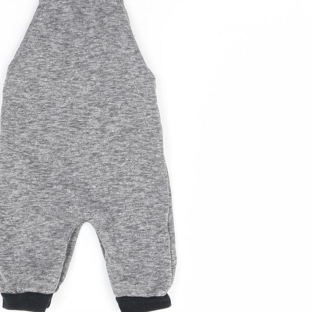 Primark Baby Grey   Babygrow One-Piece Size 3-6 Months  - Tiger