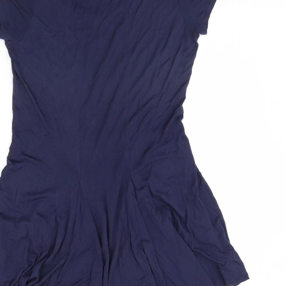 Soon Womens Blue   Basic T-Shirt Size 14