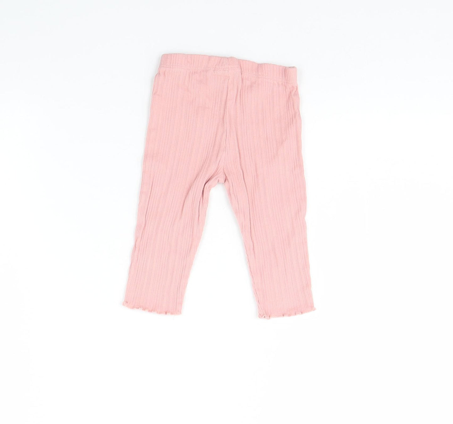 Fred & FLo Girls Pink   Capri Trousers Size 6-9 Months
