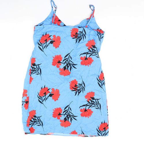 River Island Womens Blue Floral  Mini  Size 12