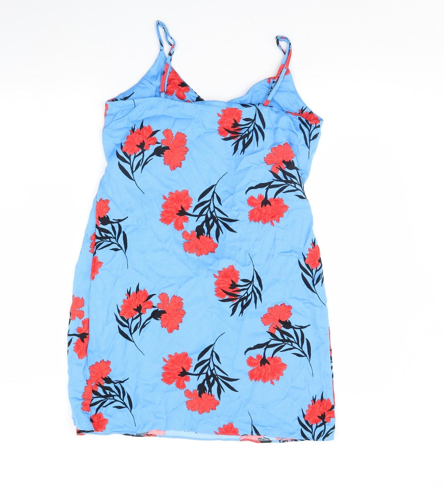 River Island Womens Blue Floral  Mini  Size 12
