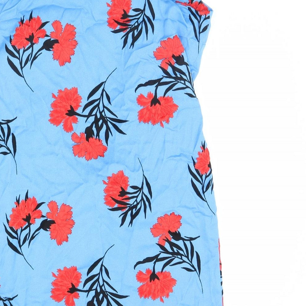 River Island Womens Blue Floral  Mini  Size 12