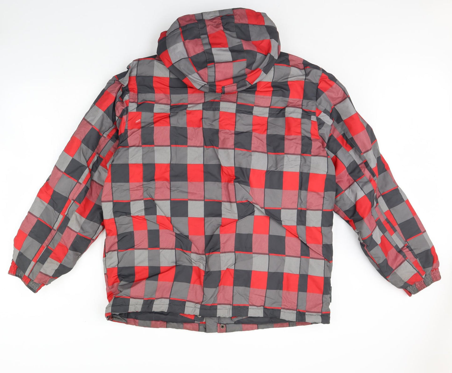 Mountain Warehouse Mens Red Check  Rain Coat Coat Size L