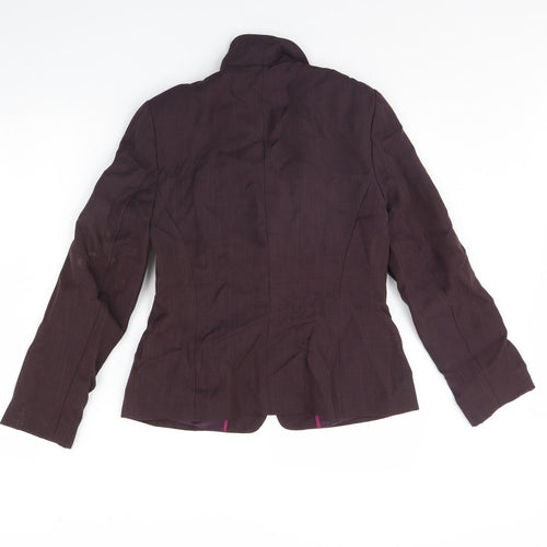 Dorothy Perkins Womens Purple   Jacket Blazer Size 12  - Shoulder Pads
