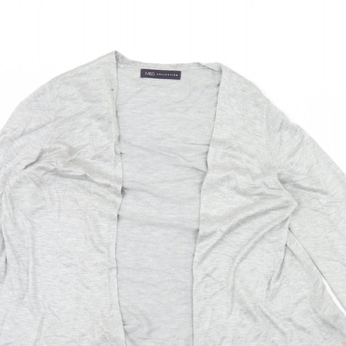 M&S Womens Grey   Cardigan Jumper Size M