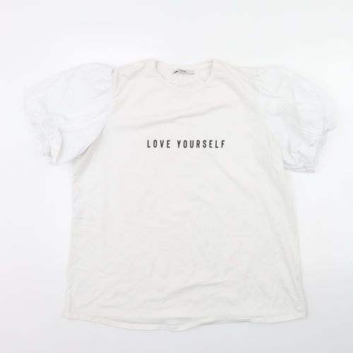 George Womens White   Basic T-Shirt Size 20  - Love yourself