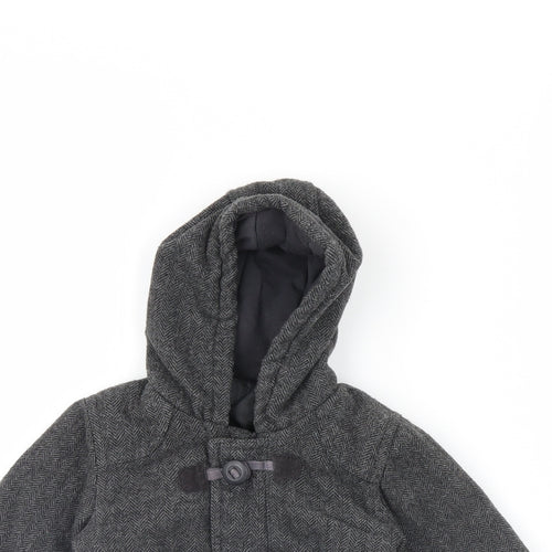 George Baby Grey Herringbone  Jacket Coat Size 12 Months