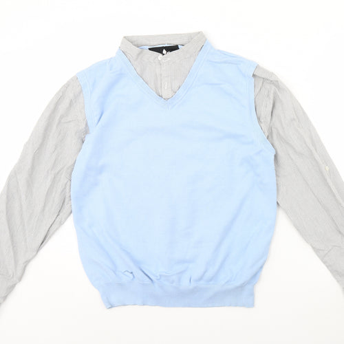 Ref 0273 Mens Blue   Pullover Jumper Size L