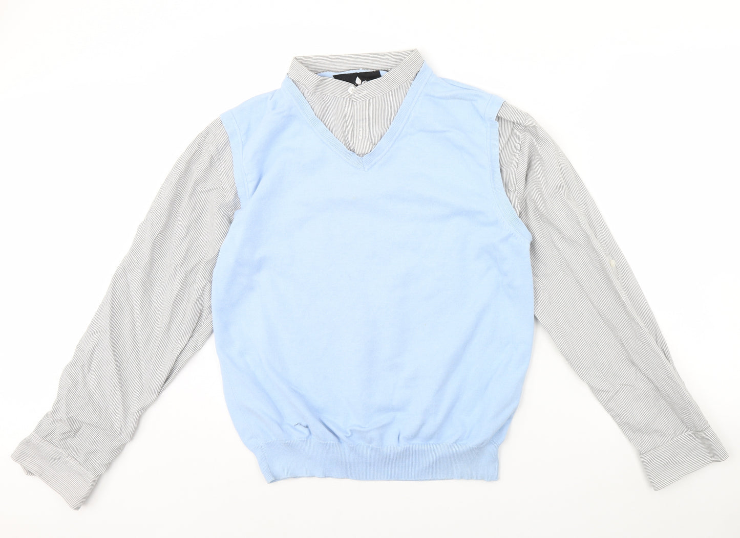 Ref 0273 Mens Blue   Pullover Jumper Size L