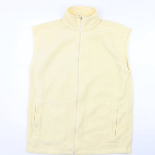 exe Womens Yellow  Fleece Gilet Jacket Size S