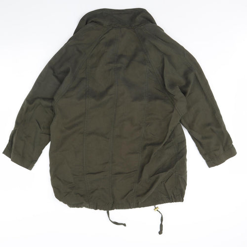 M&S Womens Green   Jacket Coat Size 14