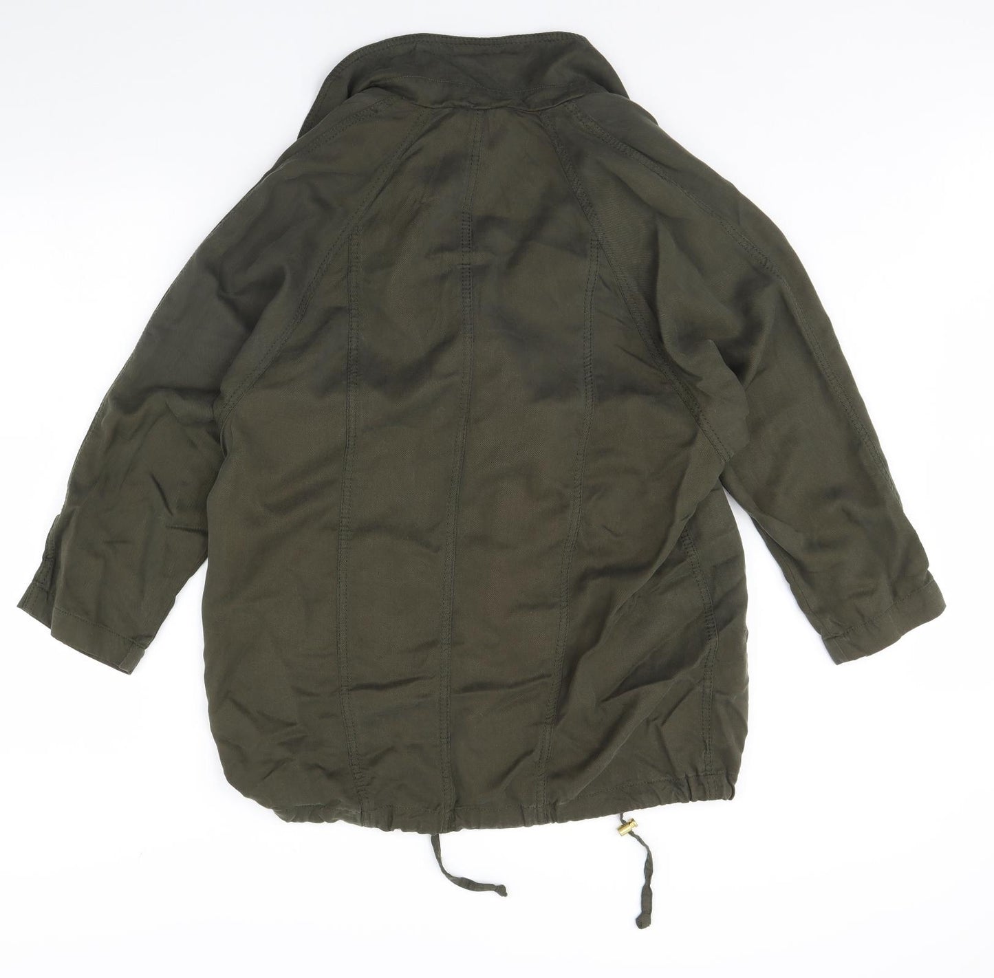 M&S Womens Green   Jacket Coat Size 14