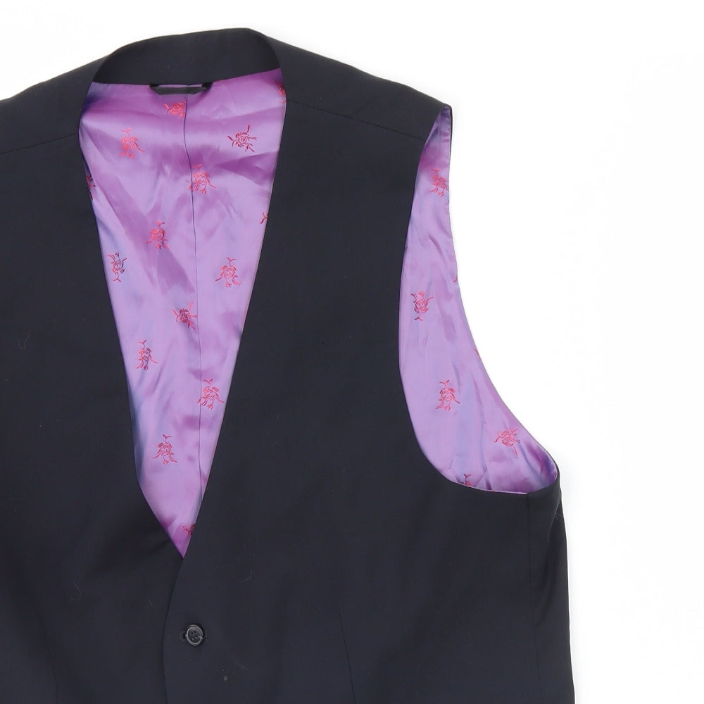 Brook Taverner Mens Blue   Jacket Waistcoat Size 40