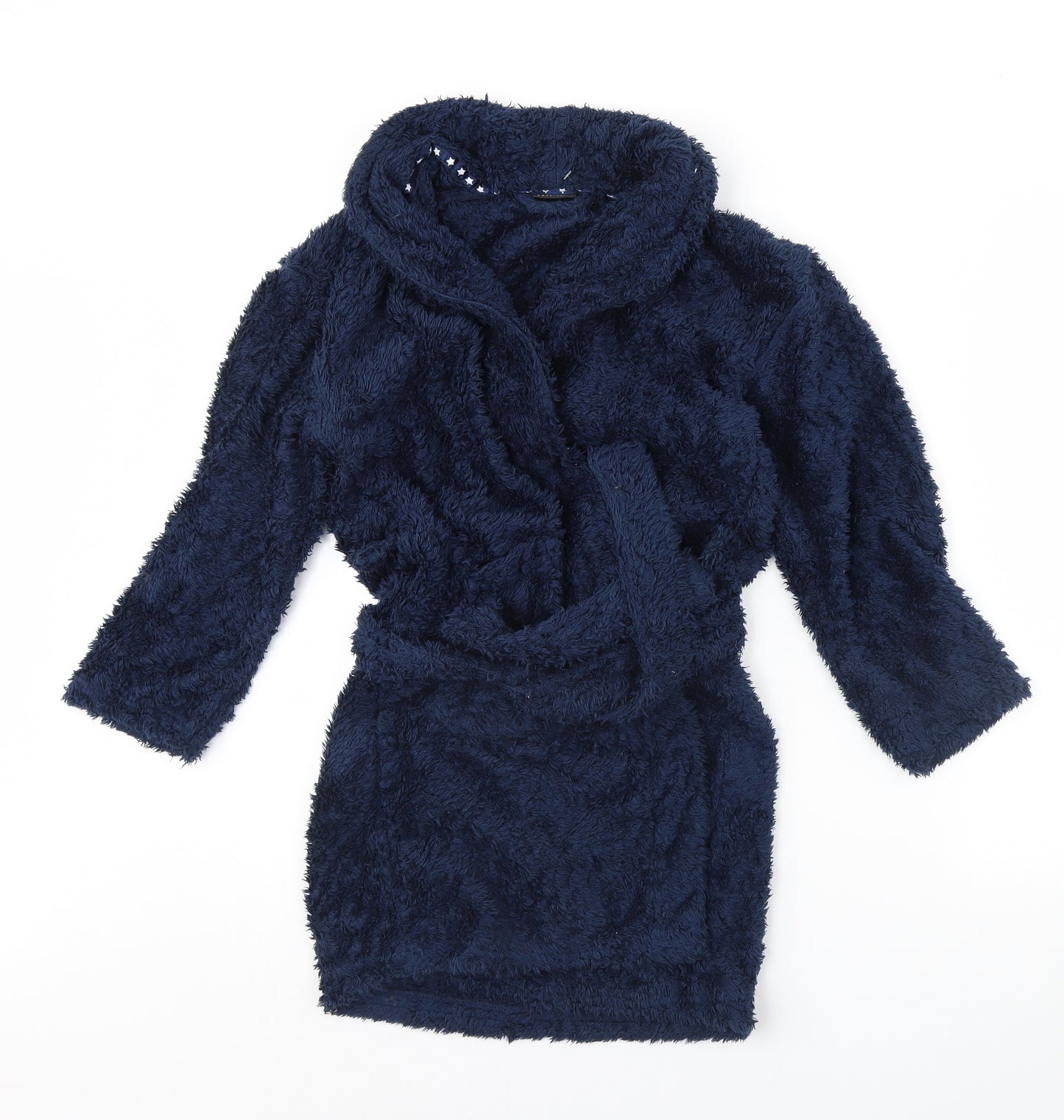 NEXT Boys Blue Solid Fleece  Gown Size 10 Years