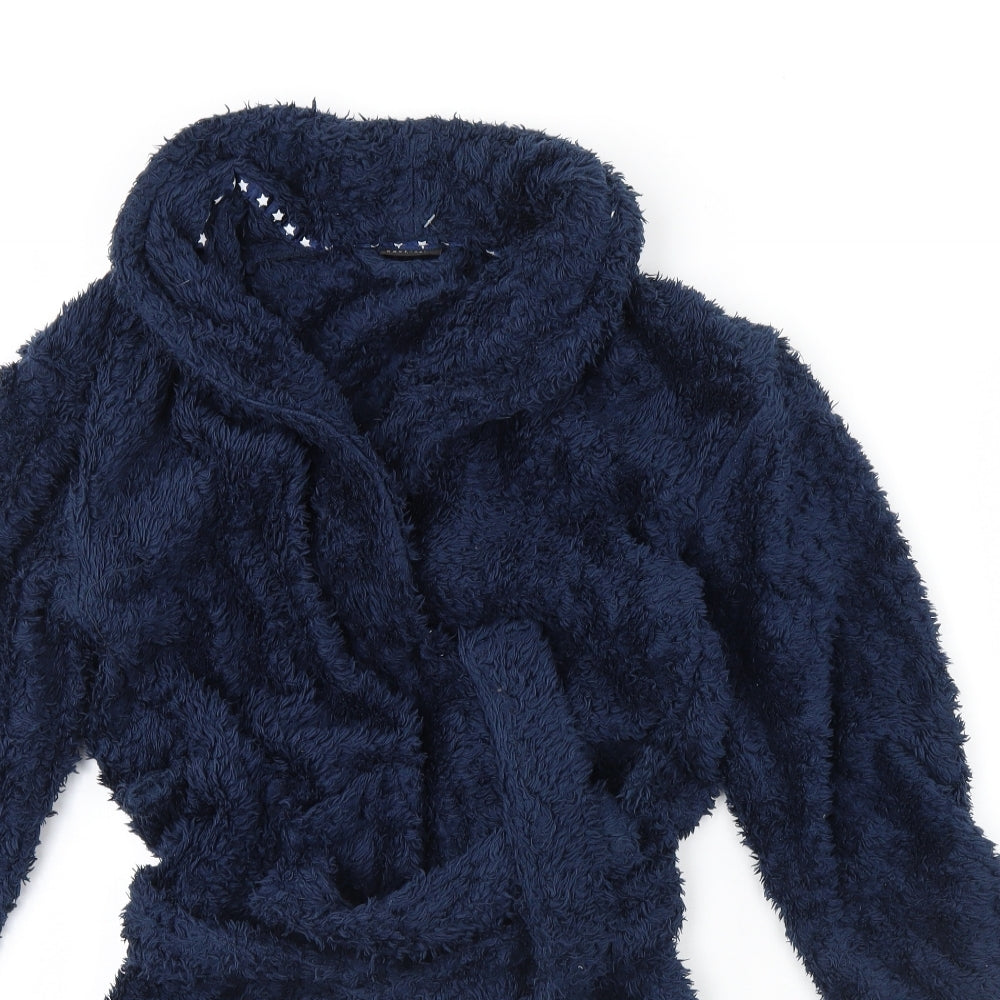 NEXT Boys Blue Solid Fleece  Gown Size 10 Years