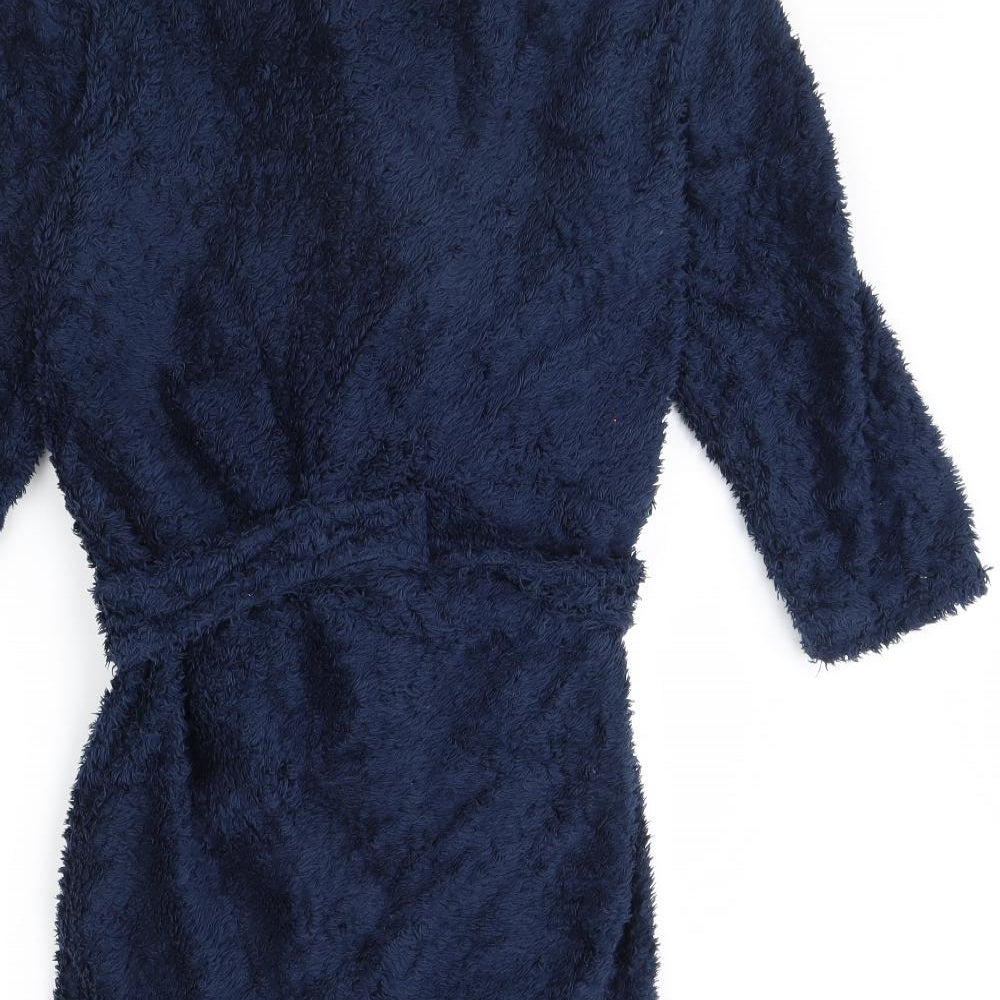 NEXT Boys Blue Solid Fleece  Gown Size 10 Years