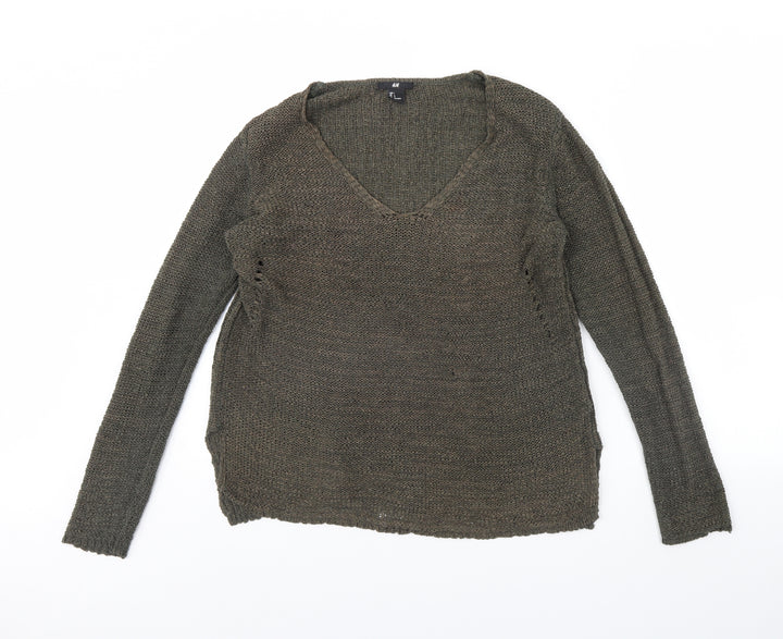 H&M Womens Green   Pullover Jumper Size L