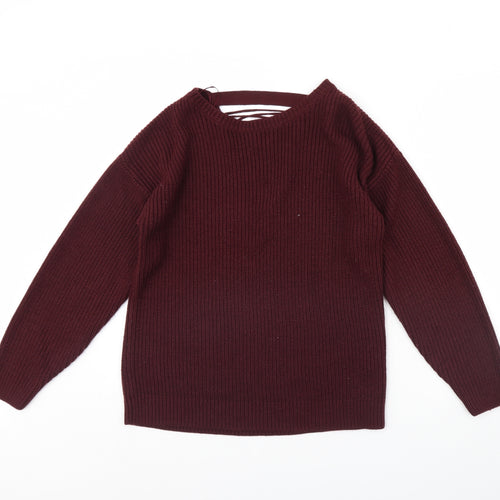 New Look Womens Purple   Pullover Jumper Size S