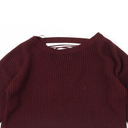 New Look Womens Purple   Pullover Jumper Size S