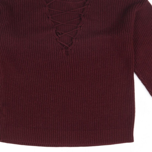 New Look Womens Purple   Pullover Jumper Size S