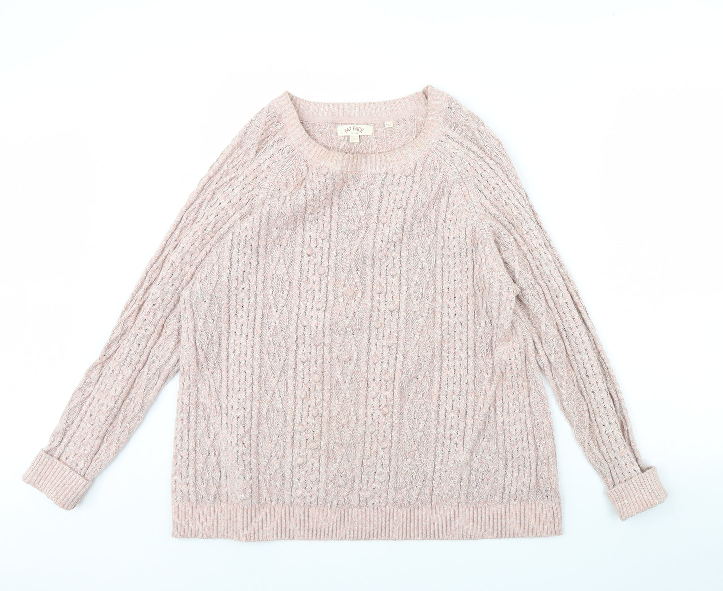 Fat Face Womens Pink   Pullover Jumper Size 18
