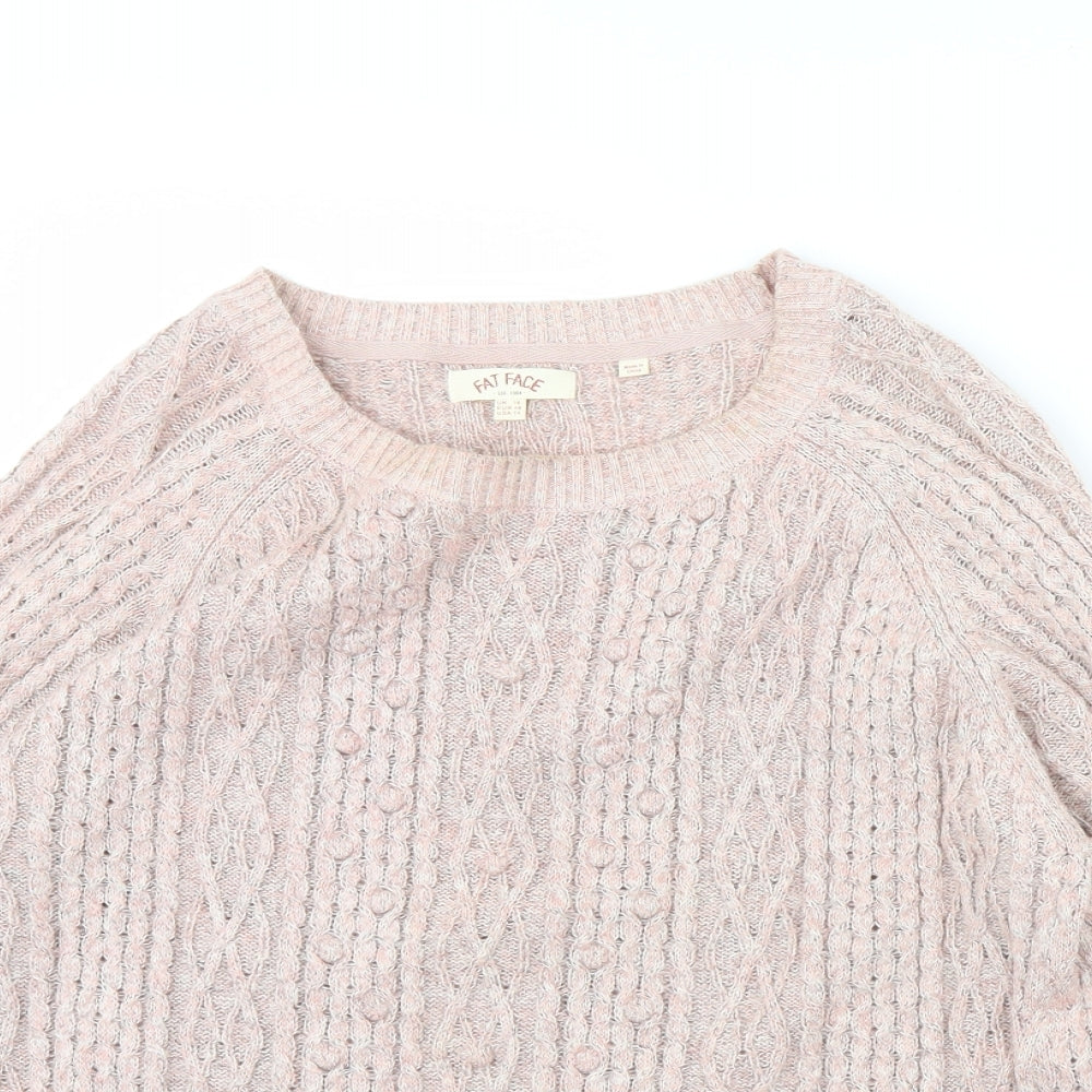 Fat Face Womens Pink   Pullover Jumper Size 18