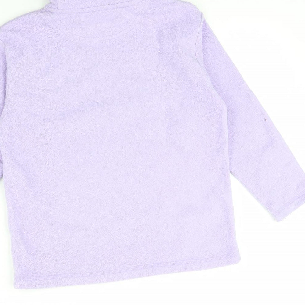 Maine Girls Purple  Fleece Pullover Jumper Size 5 Years