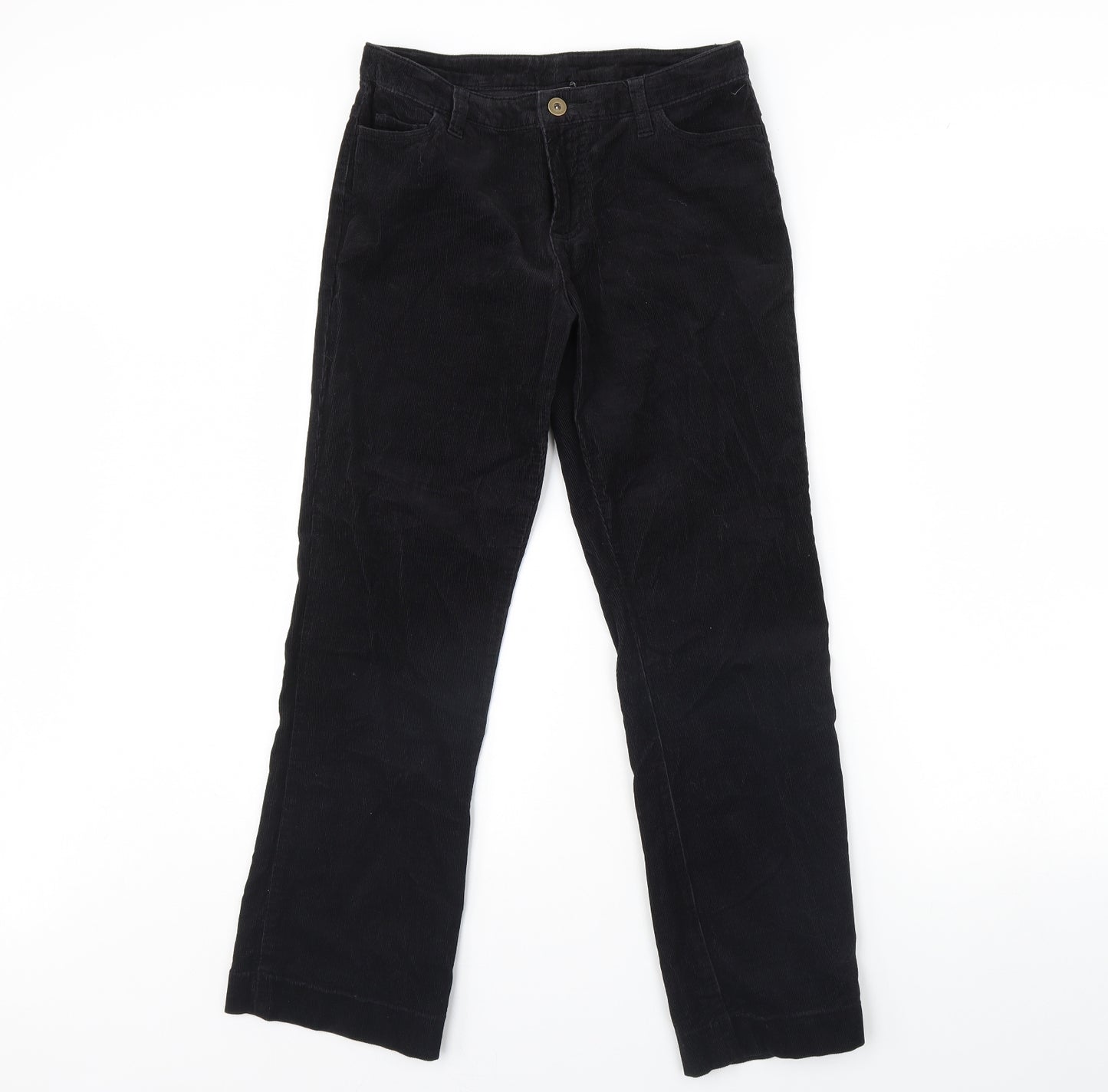 Preworn Womens Black   Trousers  Size 8 L28 in