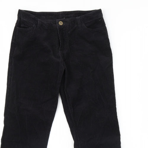 Preworn Womens Black   Trousers  Size 8 L28 in