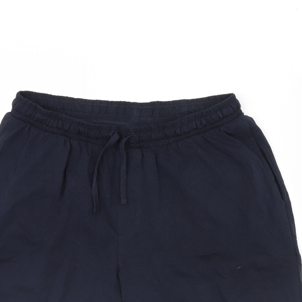 Preworn Mens Blue Solid   Pyjama Pants Size M