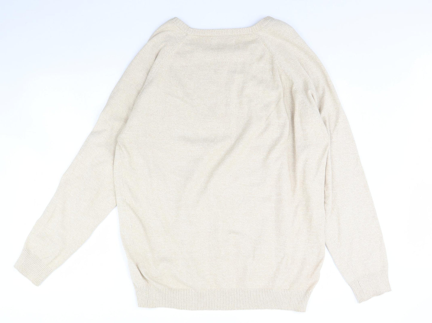 Primark Mens Beige   Pullover Jumper Size 2XL
