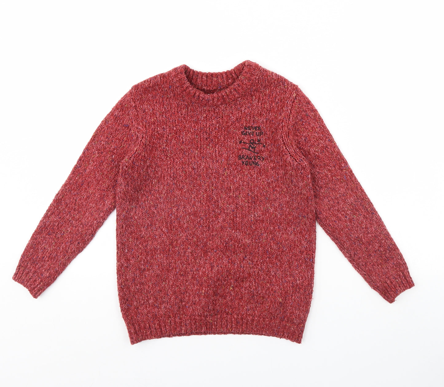 Zara Girls Red   Pullover Jumper Size 8 Years