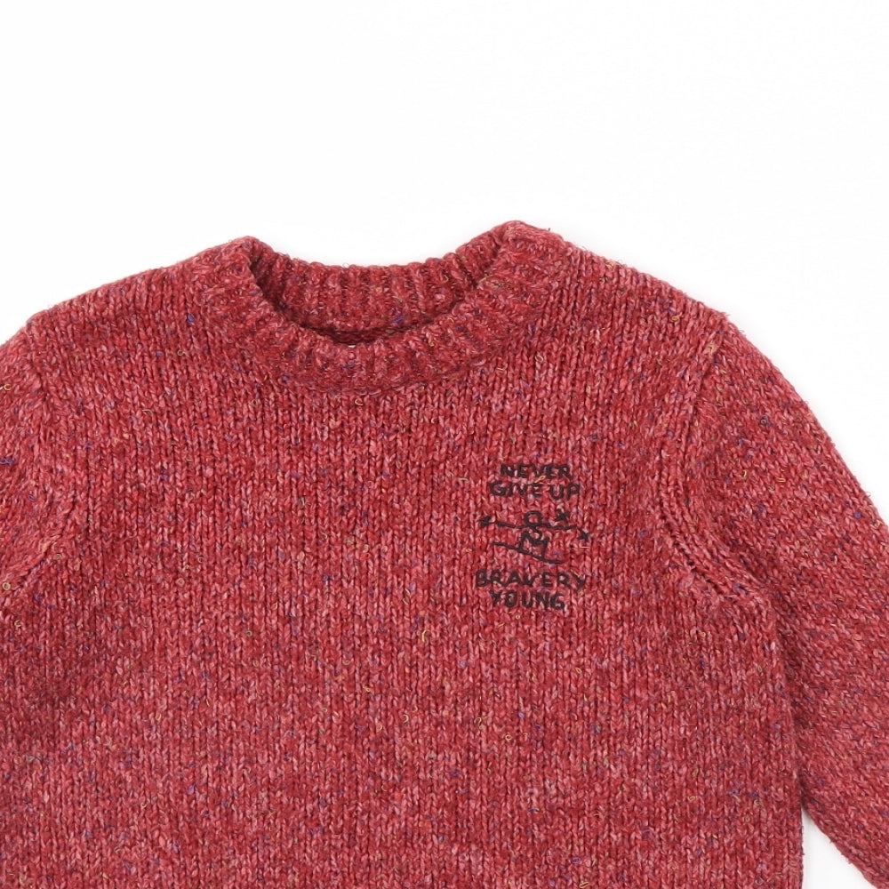 Zara Girls Red   Pullover Jumper Size 8 Years