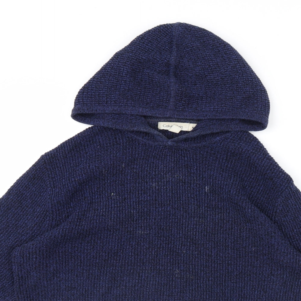 Calvin Klein Mens Blue   Pullover Hoodie Size M