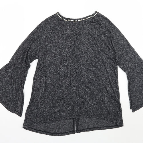 COIN 1804 Womens Grey   Basic T-Shirt Size S
