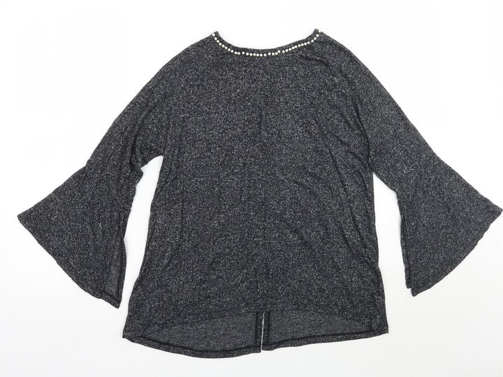 COIN 1804 Womens Grey   Basic T-Shirt Size S
