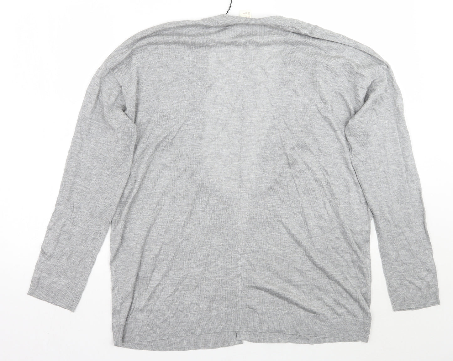 H&M Womens Grey   Cardigan Jumper Size S