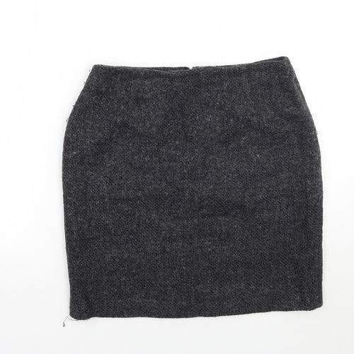 Wallis Womens Grey   A-Line Skirt Size 12