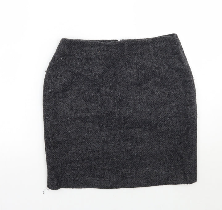 Wallis Womens Grey A-Line Skirt Size 12