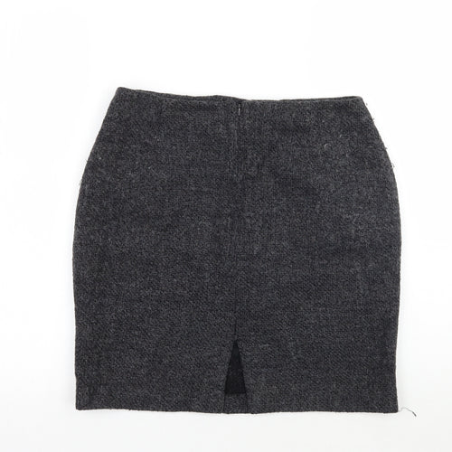 Wallis Womens Grey   A-Line Skirt Size 12