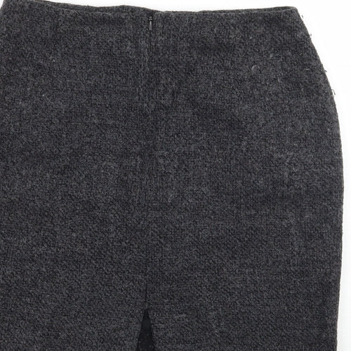 Wallis Womens Grey   A-Line Skirt Size 12