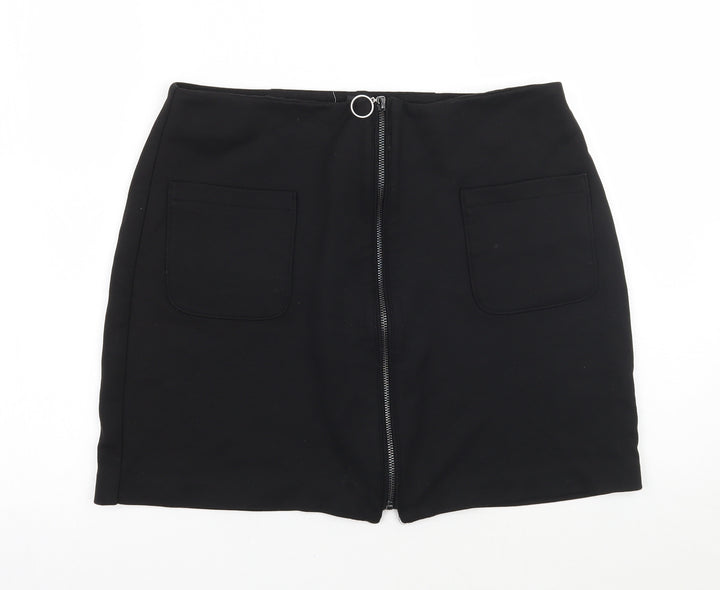 Red Herring Womens Black A-Line Skirt Size 12