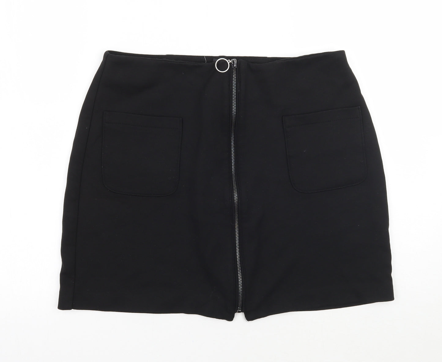 Red Herring Womens Black   A-Line Skirt Size 12