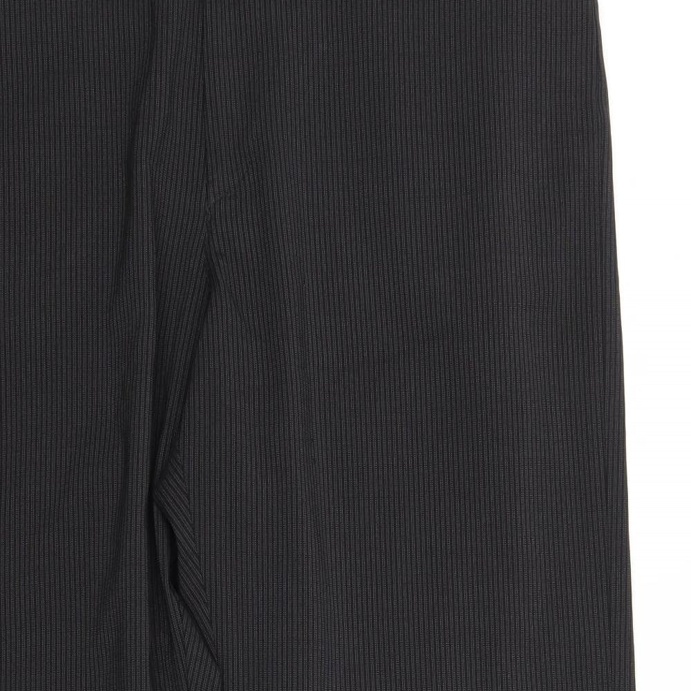NEXT Mens Black Striped  Trousers  Size 36 L31 in