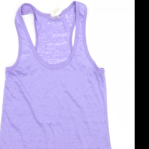 Pride fashion Womens Purple   Basic Tank Size 8