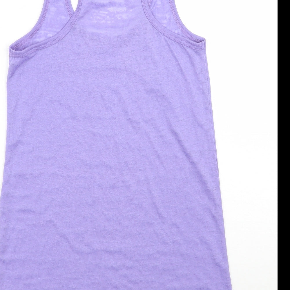 Pride fashion Womens Purple   Basic Tank Size 8